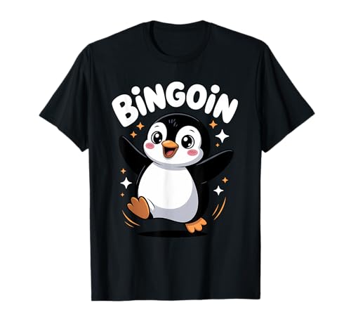 Lustiger Bingo Pinguin Spruch Damen Bingoin Senioren T-Shirt von Lustige Geschenkideen für Bingo Spieler