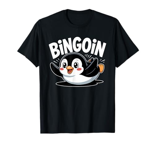Lustiger Bingo Pinguin Spruch Damen Bingoin Senioren T-Shirt von Lustige Geschenkideen für Bingo Spieler
