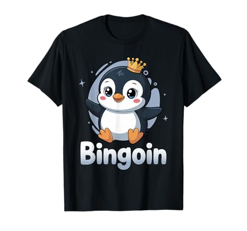 Lustiger Bingo Pinguin Spruch Damen Bingoin Senioren T-Shirt von Lustige Geschenkideen für Bingo Spieler