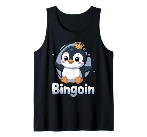 Lustiger Bingo Pinguin Spruch Damen Bingoin Senioren Tank Top von Lustige Geschenkideen für Bingo Spieler