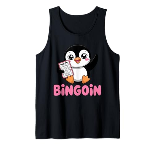 Lustiger Bingo Pinguin Spruch Damen Bingoin Senioren Tank Top von Lustige Geschenkideen für Bingo Spieler