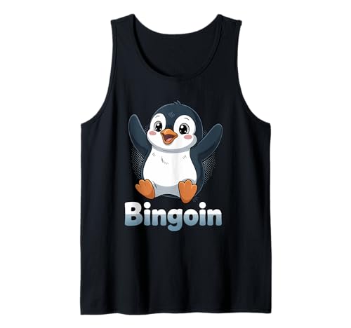 Lustiger Bingo Pinguin Spruch Damen Bingoin Senioren Tank Top von Lustige Geschenkideen für Bingo Spieler