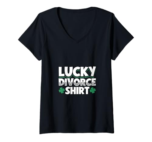 Damen Lucky Divorce - Glückliche Scheidung T-Shirt mit V-Ausschnitt Damen Lucky Divorce - Glückliche Scheidung T-Shirt mit V-Ausschnitt von Lustige Glückliche Scheidung Designs