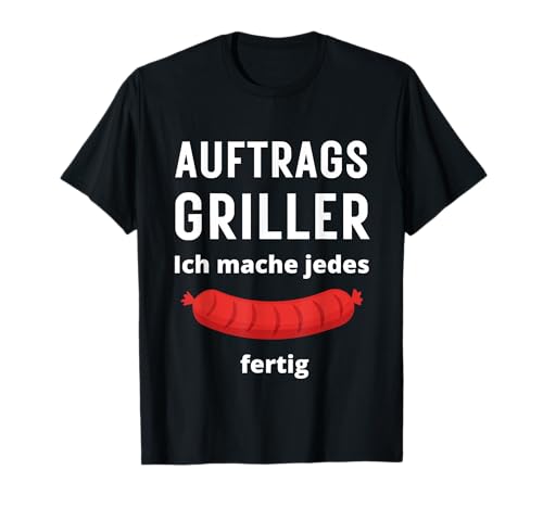 Auftragsgriller Schürze Griller Grillschürze Männer Lustig T-Shirt Auftragsgriller Schürze Griller Grillschürze Männer Lustig T-Shirt von Lustige Grillschürze für Männer Auftragsgriller