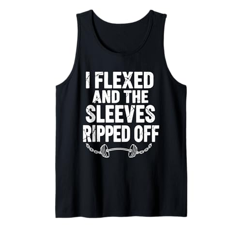 Herren I Flexed and The Sleeves Ripped Off, Bodybuilding Fitness Tank Top Herren I Flexed and The Sleeves Ripped Off, Bodybuilding Fitness Tank Top von Lustige Gym Sprüche