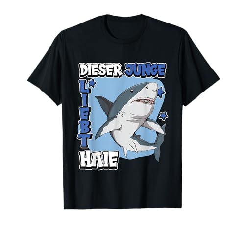 Kinder Hai Sachen Dieser Junge liebt Haie T-Shirt Kinder Hai Sachen Dieser Junge liebt Haie T-Shirt von Lustige Hai Outfits