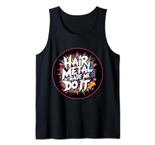 Hair Metal Konzert Männer Frauen 80er Glam Rock Lustig Tank Top von Lustige Hair Metal Glam Rock Kostüme & Geschenke