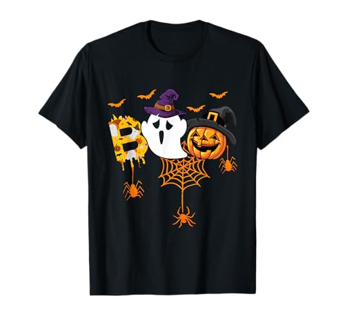 Boo Halloween Bitcoin Geist Hexe Kostüm Kinder Mädchen Junge T-Shirt von Boo Halloween Boo