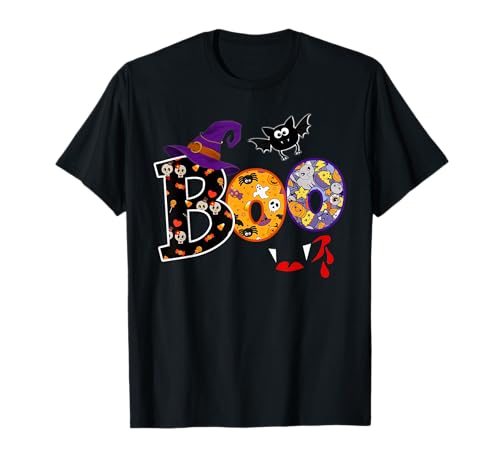 Boo Halloween Vampir Geist Lustig Fun Kostüm Kinder Boo T-Shirt von BOO Halloween BOO