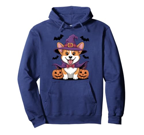 Halloween Kostüm Corgi Geschenke Outfit Damen Herren Kinder Pullover Hoodie von Lustige Halloween Kostüme Shirts