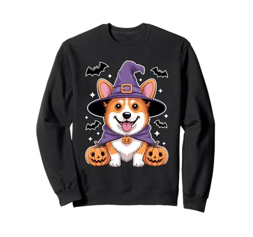 Halloween Kostüm Corgi Geschenke Outfit Damen Herren Kinder Sweatshirt von Lustige Halloween Kostüme Shirts
