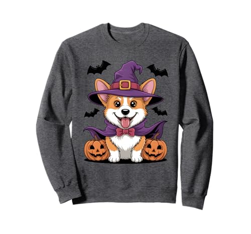 Halloween Kostüm Corgi Geschenke Outfit Damen Herren Kinder Sweatshirt von Lustige Halloween Kostüme Shirts