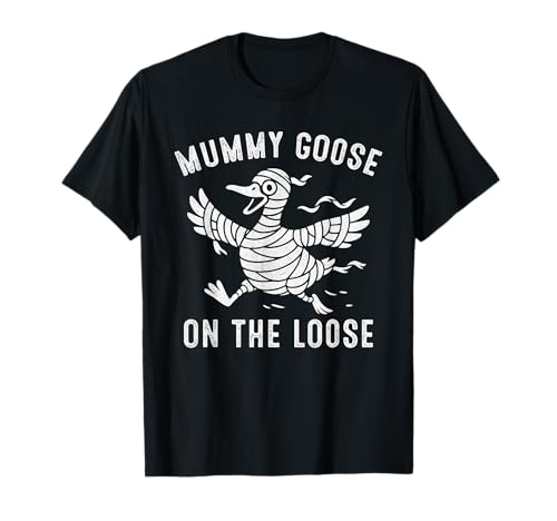 Mama Gans an der losen Halloween T-Shirt Mama Gans an der losen Halloween T-Shirt von Lustige Halloween Mumy Gans auf freiem Fuß