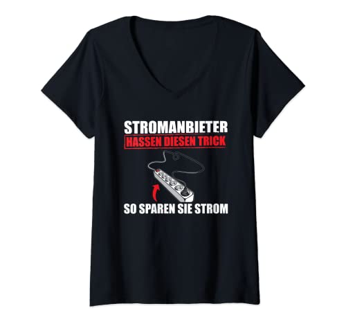 Damen Steckdosenleiste Stromanbieter Hassen Diesen Trick T-Shirt mit V-Ausschnitt Damen Steckdosenleiste Stromanbieter Hassen Diesen Trick T-Shirt mit V-Ausschnitt von Lustige Hassen Diesen Trick Shirts & Geschenke