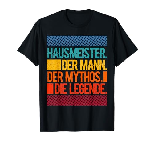 Lustige Hausmeister Sprüche Hauswart Geschenke T-Shirt für Herren, Schwarz, S, Kurzarm, Klassische Passform, Polyester 100%, Hausmeister der Mann der Mythos die Legende Geschenkidee Lustige Hausmeister Sprüche Hauswart Geschenke T-Shirt für Herren, Schwarz, S, Kurzarm, Klassische Passform, Polyester 100%, Hausmeister der Mann der Mythos die Legende Geschenkidee von Lustige Hausmeister Sprüche und Hauswart Geschenke