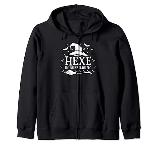 Hexe in Ausbildung Hexenkostüm Frauen Halloween Hexe Kapuzenjacke Hexe in Ausbildung Hexenkostüm Frauen Halloween Hexe Kapuzenjacke von Lustige Hexen & Hexerei Spruch Geschenke