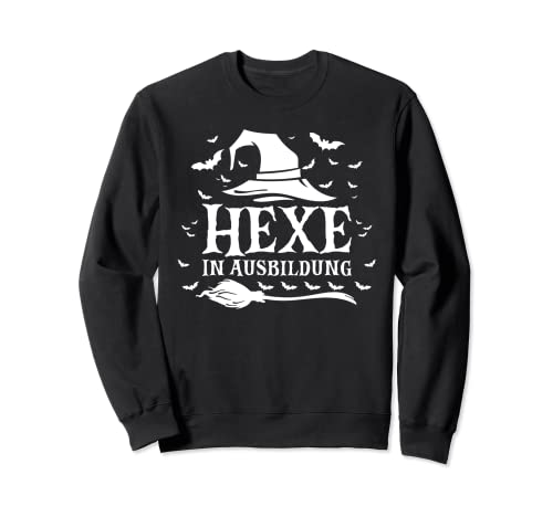 Hexe in Ausbildung Hexenkostüm Frauen Halloween Hexe Sweatshirt Hexe in Ausbildung Hexenkostüm Frauen Halloween Hexe Sweatshirt von Lustige Hexen & Hexerei Spruch Geschenke
