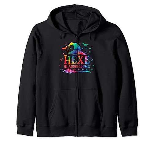 Tie Dye Hexe in Ausbildung Hexenkostüm Frauen Halloween Hexe Kapuzenjacke Tie Dye Hexe in Ausbildung Hexenkostüm Frauen Halloween Hexe Kapuzenjacke von Lustige Hexen & Hexerei Spruch Geschenke