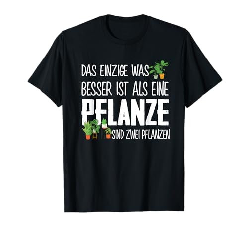 Zwei Pflanzen sind besser Hobbygärtner Garten Sprüche Damen T-Shirt von Lustige Hobbygärtner Garten Sprüche Geschenkideen