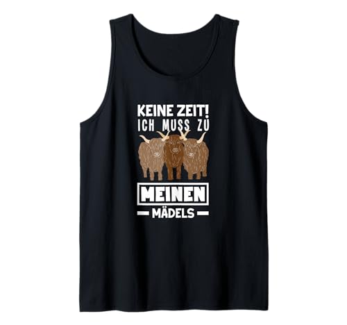 Keine Zeit Ich Muss Zu Meinen Mädels Rinder Tank Top Keine Zeit Ich Muss Zu Meinen Mädels Rinder Tank Top von Lustige Hochlandrindhalter Geschenke Geschenkideen
