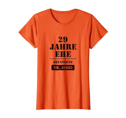Damen 29 Jahre Ehe - Gefangene - verheiratet Hochzeitstag T-Shirt Damen 29 Jahre Ehe - Gefangene - verheiratet Hochzeitstag T-Shirt von Lustige Hochzeitstagsgeschenke