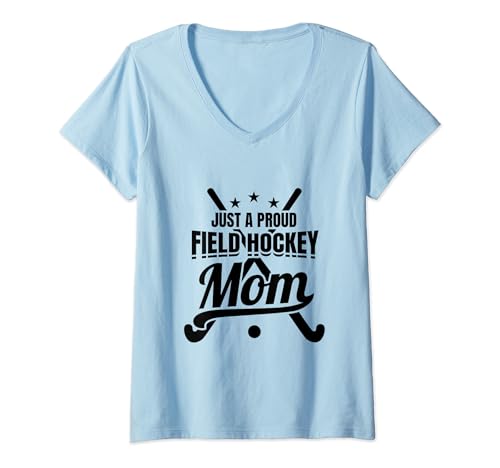 Nur eine stolze Feldhockey Mama T-Shirt mit V-Ausschnitt Nur eine stolze Feldhockey Mama T-Shirt mit V-Ausschnitt von Lustige Hockey Shirts für Damen