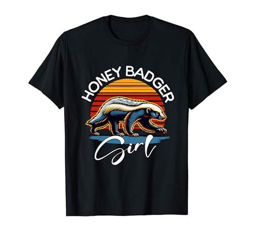 Honey Badger Mädchen Honigdachs T-Shirt von Lustige Honigdachs Designs Herren Damen