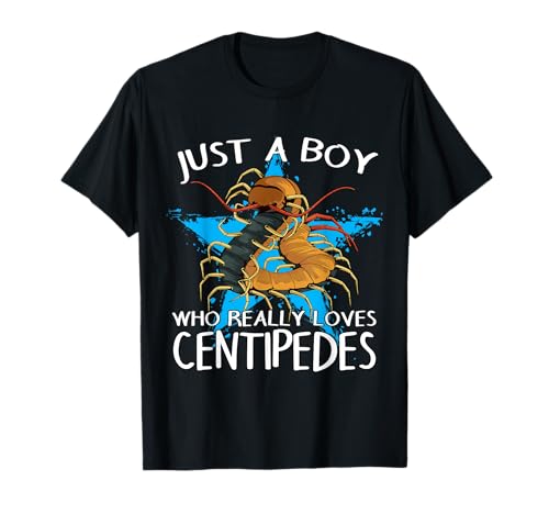 Hundertfüßer Tausendfüßler Herren Junge liebt Hundertfüßer T-Shirt Hundertfüßer Tausendfüßler Herren Junge liebt Hundertfüßer T-Shirt von Lustige Hundertfüßer Geschenkideen & Zubehör