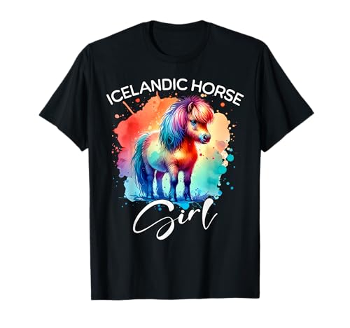 Pony Icelandic Horse Mädchen Isländer Islandpferd T-Shirt Pony Icelandic Horse Mädchen Isländer Islandpferd T-Shirt von Lustige Isländer Designs Damen Pferd