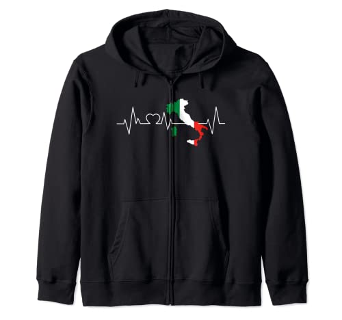 Italien Herzschlag Flagge Liebe Männer Frauen Geschenk Kapuzenjacke Italien Herzschlag Flagge Liebe Männer Frauen Geschenk Kapuzenjacke von Lustige Italia & Italien Urlaub Geschenke