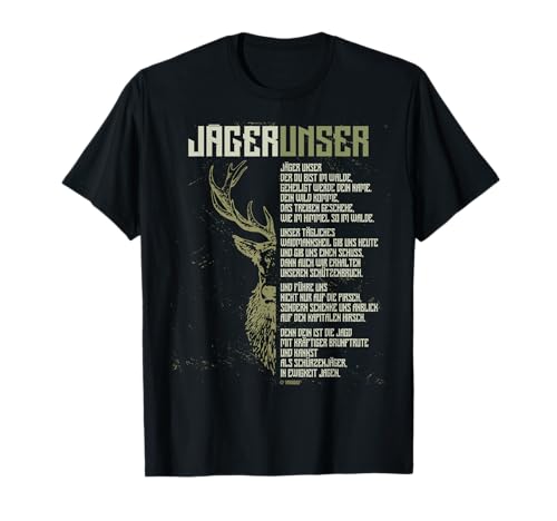 Lustige Jäger Bekleidung Jagdkleidung für Jäger - Jägerunser Lustiges Jagd T-Shirt Schwarz Klein EU 38-40 für Herren zum Vatertag oder Geburtstag Lustige Jäger Bekleidung Jagdkleidung für Jäger - Jägerunser Lustiges Jagd T-Shirt Schwarz Klein EU 38-40 für Herren zum Vatertag oder Geburtstag von Lustige Jäger Bekleidung Jagdkleidung für Jäger