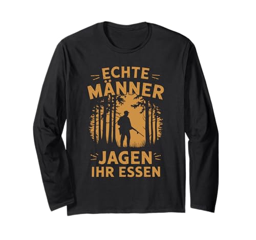 Männer Wildschwein Jagen Hirsch Wald Lustig Jagd, Jäger Langarmshirt Männer Wildschwein Jagen Hirsch Wald Lustig Jagd, Jäger Langarmshirt von Lustige Jäger Geschenke & Jagd und Jagen Zubehör