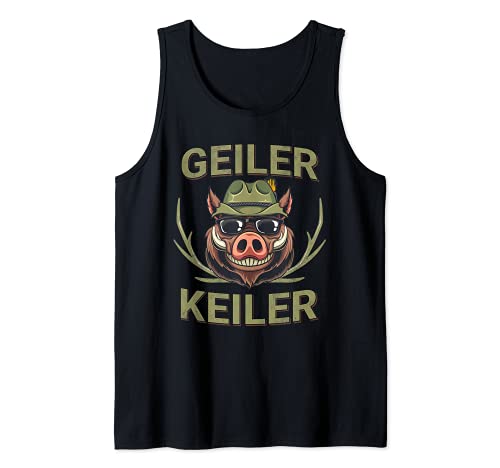 Herren Geiler Keiler Wildschwein Jäger Jagd Wald Tank Top Herren Geiler Keiler Wildschwein Jäger Jagd Wald Tank Top von Lustige Jäger Geschenke
