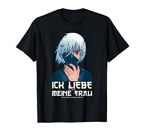 Herren Manga Kawaii Anime Charakter - ICH LIEBE MEINE FRAU - Anime T-Shirt von Lustige Japanische Anime Nerd Manga Geek Geschenk