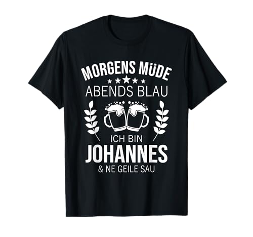 Herren Johannes Vorname Geschenk Geburtstag Lustiges Bier Sprüche T-Shirt Herren Johannes Vorname Geschenk Geburtstag Lustiges Bier Sprüche T-Shirt von Lustige Johannes Sprüche Personalisierte Geschenke