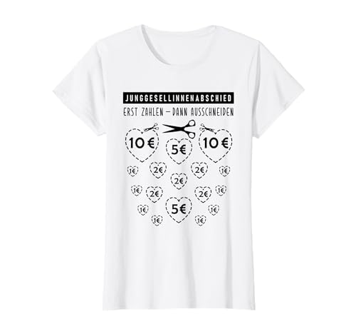 Damen Junggesellinnenabschied Herzen Cut-Out Team Gruppen T-Shirt Damen Junggesellinnenabschied Herzen Cut-Out Team Gruppen T-Shirt von Lustige Junggesellinnen Spiele und Sprüche Designs