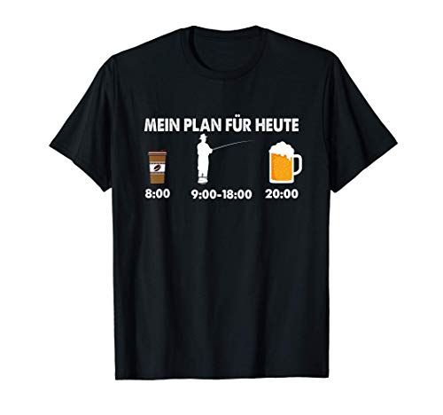 Mein Plan für heute Kaffee angeln Bier Cooles Männer T-Shirt Mein Plan für heute Kaffee angeln Bier Cooles Männer T-Shirt von Lustige Kaffee Angler & Bier Sprüche