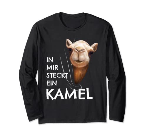Kamel Kostüm Kinder Dromedar In mir steckt ein Kamel Langarmshirt von Lustige Kamele Sachen für Damen, Herren & Kinder