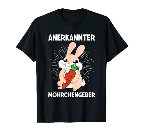 Herren Anerkannter Möhrchengeber Hase Kaninchen Möhre Häschen T-Shirt Herren Anerkannter Möhrchengeber Hase Kaninchen Möhre Häschen T-Shirt von Lustige Kaninchen Und Hasen Spruch Kleidung