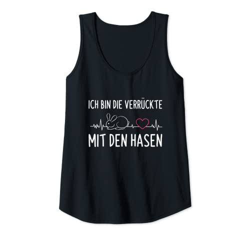 Damen Ich Bin Die Verrückte Mit Den Hasen Hasenmama Kaninchen Tank Top Damen Ich Bin Die Verrückte Mit Den Hasen Hasenmama Kaninchen Tank Top von Lustige Kaninchen & Hasen Sprüche Kleidung
