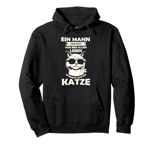 Katzen und Bier Liebhaber Männer Katzen Pullover Hoodie Katzen und Bier Liebhaber Männer Katzen Pullover Hoodie von Lustige Katze? - Bitte Hier Klicken