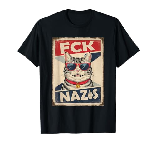 Katze Kater Demokratie Solidarität Männer Frauen Katzen T-Shirt Katze Kater Demokratie Solidarität Männer Frauen Katzen T-Shirt von Lustige Katzen Geschenke für Katzenliebhaber