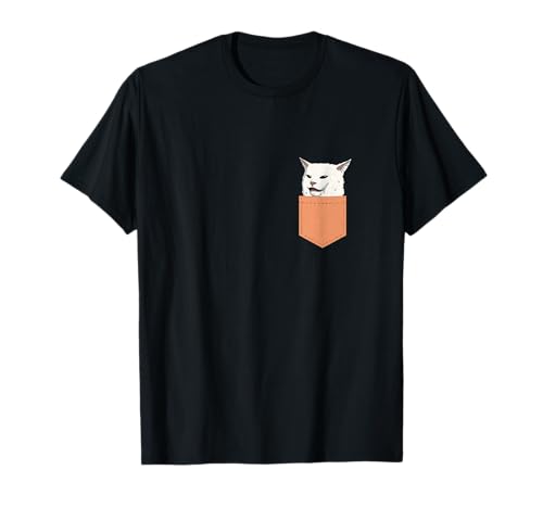 Woman Yelling At Cat Meme Lustige Smudge Katze Brusttasche T-Shirt Woman Yelling At Cat Meme Lustige Smudge Katze Brusttasche T-Shirt von Lustige Katzen Memes & Internet Geschenke