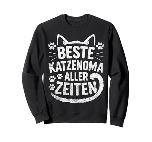 Beste Katzen Oma Aller Zeiten Katzenliebhaber Mama Katze Sweatshirt von Lustige Katzen Sprüche für Katzenliebhaber