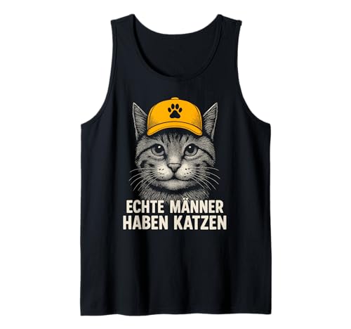Herren Echte Männer haben Katzen witzige Katzensprüche Herren Katze Tank Top Herren Echte Männer haben Katzen witzige Katzensprüche Herren Katze Tank Top von Lustige Katzen Sprüche & Katzenliebhaber Geschenke