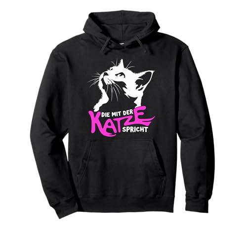 Katzenmama Spruch Damen Katze Die mit der Katze spricht Pullover Hoodie Katzenmama Spruch Damen Katze Die mit der Katze spricht Pullover Hoodie von Lustige Katzen Sprüche & Katzenliebhaber Geschenke