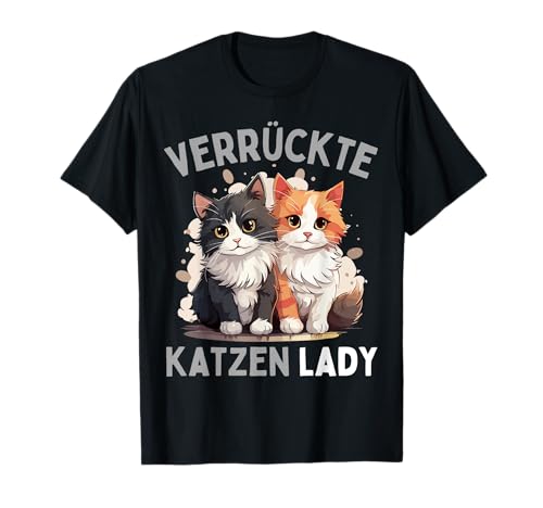VERRÜCKTE KATZEN LADY! Lustiges Frauen Katzen Spruch T-Shirt VERRÜCKTE KATZEN LADY! Lustiges Frauen Katzen Spruch T-Shirt von Lustige Katzen & Kätzchen Designs als Geschenke