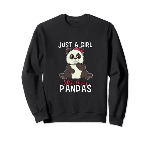 Niedlich Nur ein Mädchen, das Pandas Teddybär Panda Girls Sweatshirt Niedlich Nur ein Mädchen, das Pandas Teddybär Panda Girls Sweatshirt von Lustige Kawaii Panda Missy Bär Frau Geschenke
