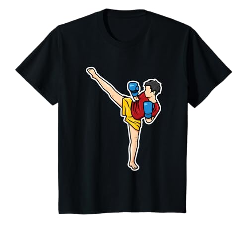 Kinder Kinder Kickboxen Kampfsportler Muay Thai Jungen T-Shirt Kinder Kinder Kickboxen Kampfsportler Muay Thai Jungen T-Shirt von Lustige Kickboxen Outfits für Kickboxer