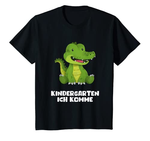 Kinder Kindergarten Ich Komme Kindergartenkind Süße Krokodil Kita T-Shirt Kinder Kindergarten Ich Komme Kindergartenkind Süße Krokodil Kita T-Shirt von Lustige Kinder Tiere Jungen Mädchen Kindergarten